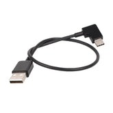 Cable conector de datos en ángulo recto USB a USB-C/Tipo-C de 30 cm para DJI SPARK/MAVIC PRO/Phantom 3 y 4/Inspire 1 y 2, USB a USB-C/Tipo-C